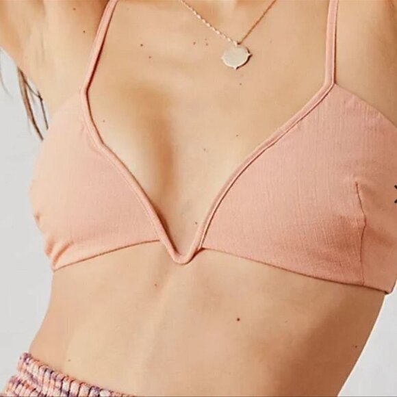 Intimately FP Suri Stretch Woven V-neck Bralette in Canyon moon size Small - Picture 12 of 14